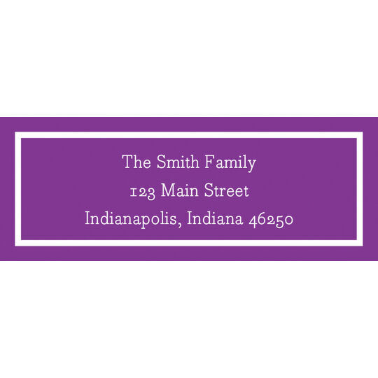 Classic Plum Return Address Labels